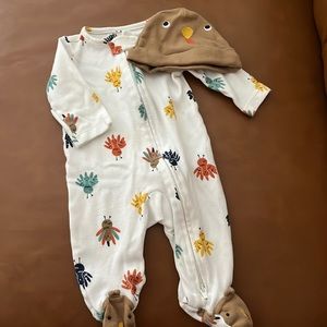Just one you by carters 3 months thanksgiving outfit with hat